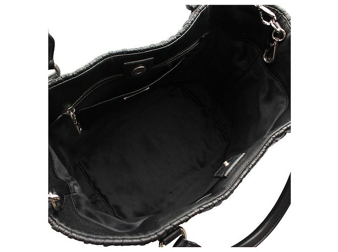Miu Miu Borsa Tote e Borsa a Spalla Crystal Black Nero - vista 5