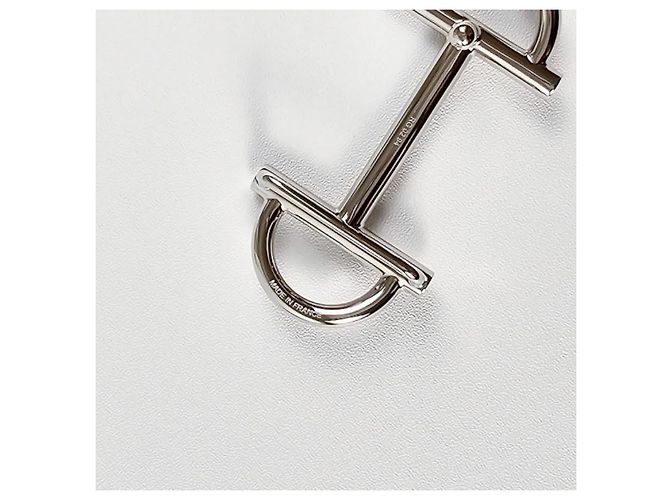 Hermès Cinturón de cuero reversible para mujer Plata - vista 10