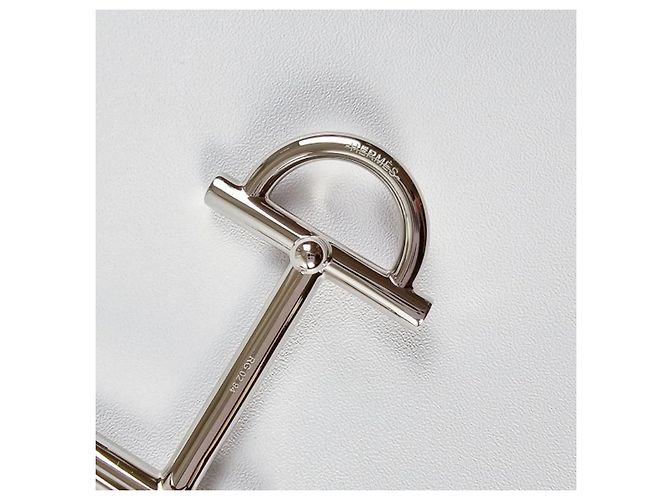 Hermès Cinturón de cuero reversible para mujer Plata - vista 9