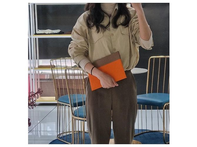 Clutch piccola Jukka Fendi Marrone - vista 17