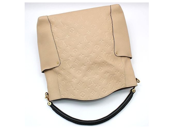 Louis Vuitton Borsa a tracolla hobo Bagatelle in Monogram Empreinte Marrone - vista 3