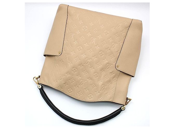Louis Vuitton Borsa a tracolla hobo Bagatelle in Monogram Empreinte Marrone - vista 4