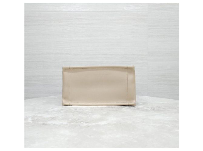 Book Tote Dior Borsa Tote Leather Book Small Beige Polvere Marrone - vista 7