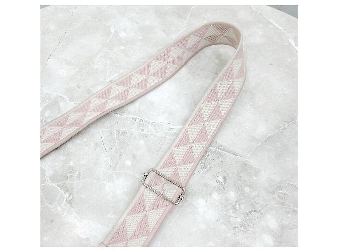 Prada Borsa a tracolla multi tasche in pelle invecchiata rosa - vista 6