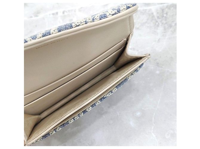 Dior Saddle Denim Oblique Kartenetui Mehrfarben - Ansicht 7