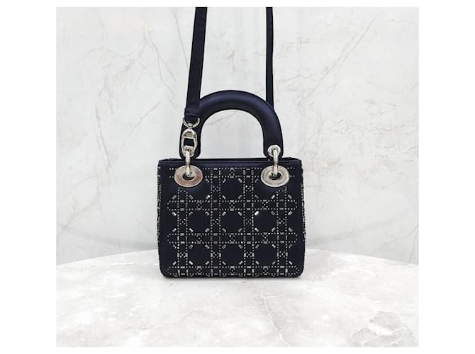 Dior Mini Borsa in Raso Nero - vista 3