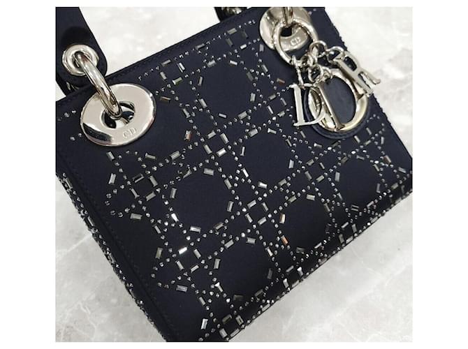 Dior Mini Borsa in Raso Nero - vista 4