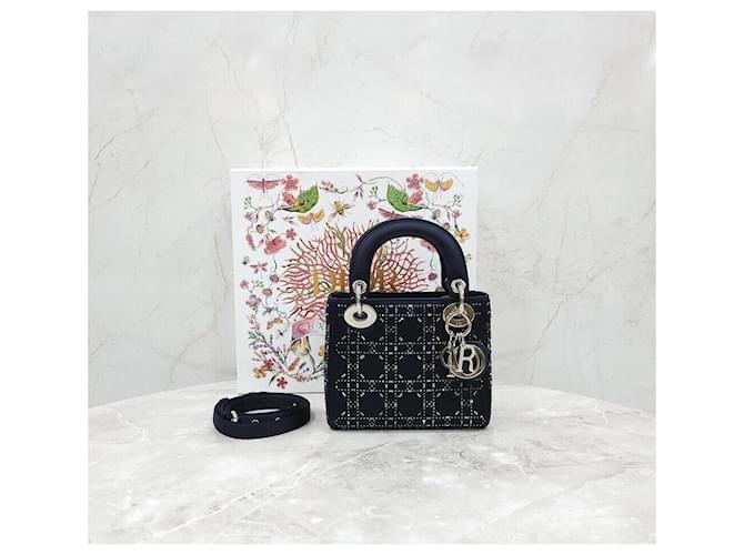 Dior Mini Borsa in Raso Nero - vista 9