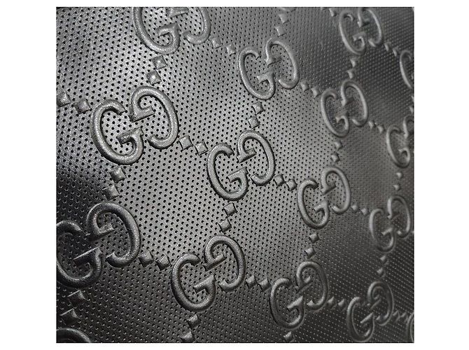 Gucci Clutch in pelle nera ricamata - vista 4