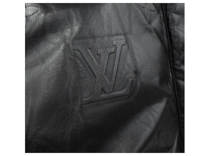 Louis Vuitton Limited Edition Monogram Boy Puffer Lederweste Schwarz - Ansicht 3