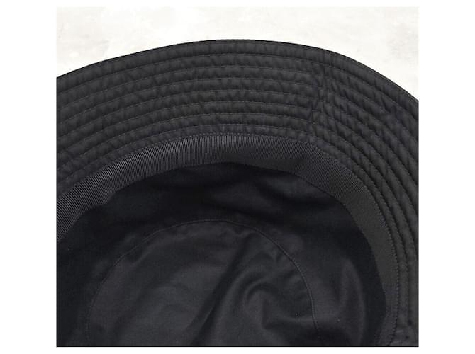 Prada Nylon-Bucket-Hat mit Dreieckslogo Schwarz - Ansicht 5