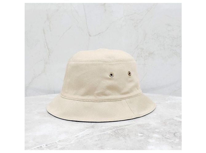 Louis Vuitton LV Monogram Denim Bucket Hat Reversibel Blau Beige - Ansicht 6