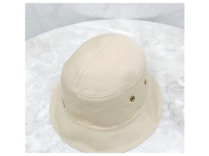 Louis Vuitton LV Monogram Denim Bucket Hat Reversibel Blau Beige - Ansicht 9