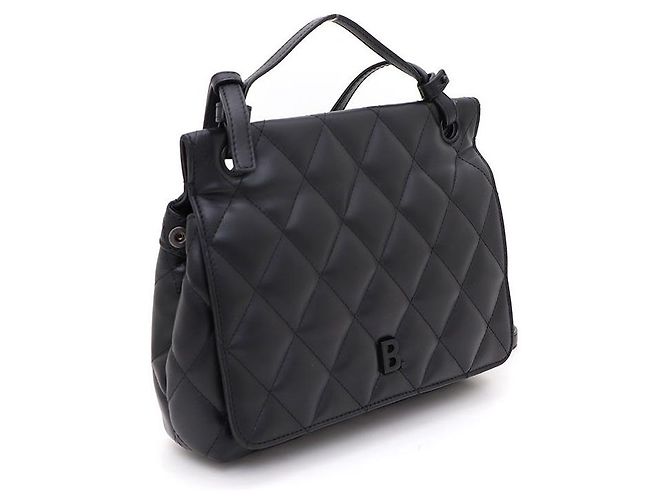 Balenciaga Borsa a tracolla e borsa a spalla trapuntata nera di medie dimensioni Nero - vista 2