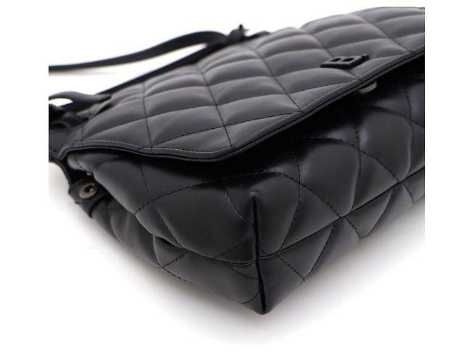 Balenciaga Borsa a tracolla e borsa a spalla trapuntata nera di medie dimensioni Nero - vista 4