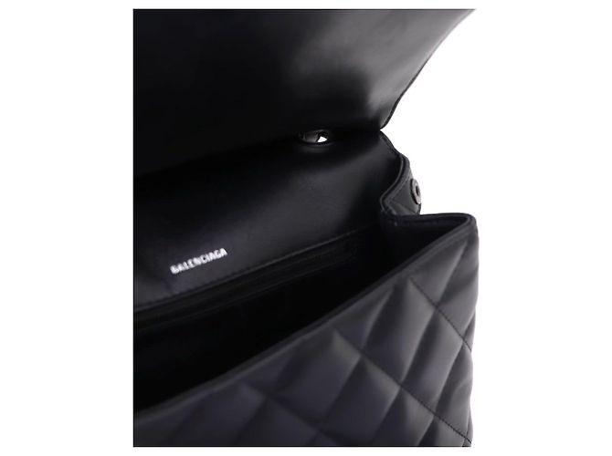 Balenciaga Borsa a tracolla e borsa a spalla trapuntata nera di medie dimensioni Nero - vista 6