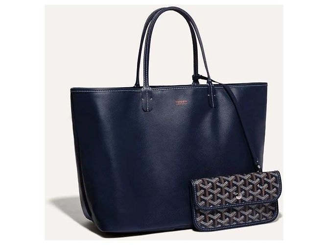 Goyard Sac Anjou PM Navy - vue 3