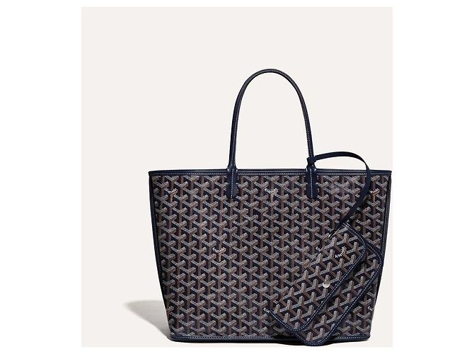 Goyard Sac Anjou PM Navy - vue 4