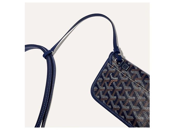 Goyard Sac Anjou PM Navy - vue 6