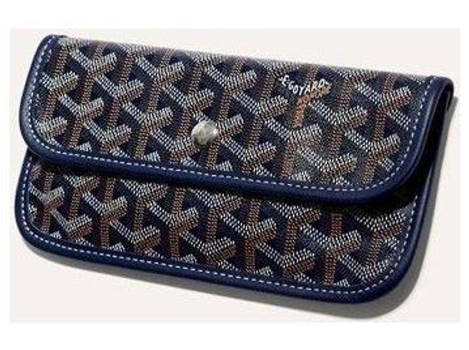 Goyard Sac Anjou PM Navy - vue 7
