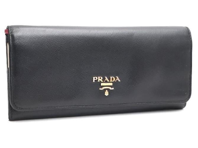 Prada Saffiano Long Wallet Schwarz - Ansicht 10
