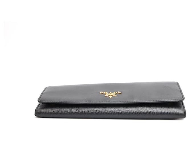 Prada Saffiano Long Wallet Schwarz - Ansicht 15