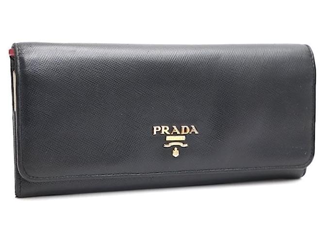 Prada Saffiano Long Wallet Schwarz - Ansicht 2
