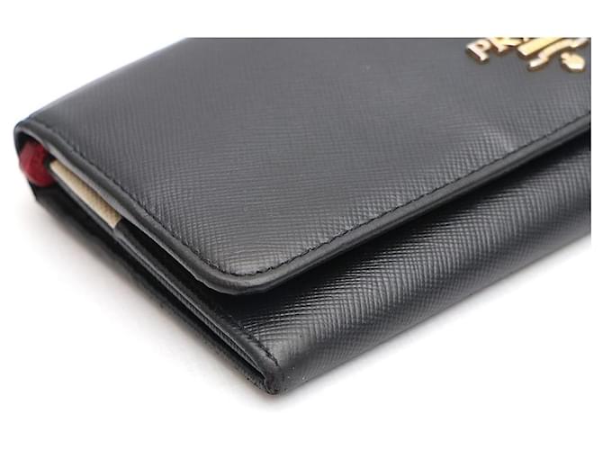 Prada Saffiano Long Wallet Schwarz - Ansicht 5