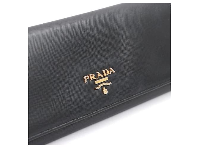 Prada Saffiano Long Wallet Schwarz - Ansicht 6