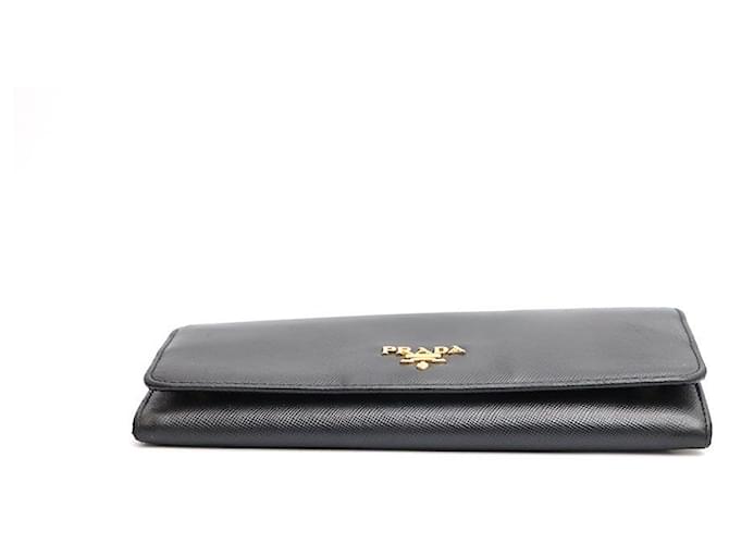 Prada Saffiano Long Wallet Schwarz - Ansicht 7