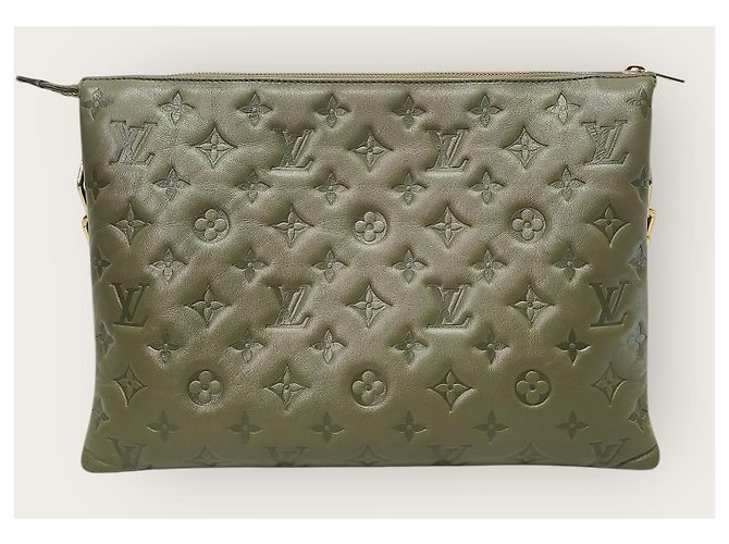 Coussin Louis Vuitton Borsa a tracolla con catena e cuscino monogramma kaki Marrone - vista 6