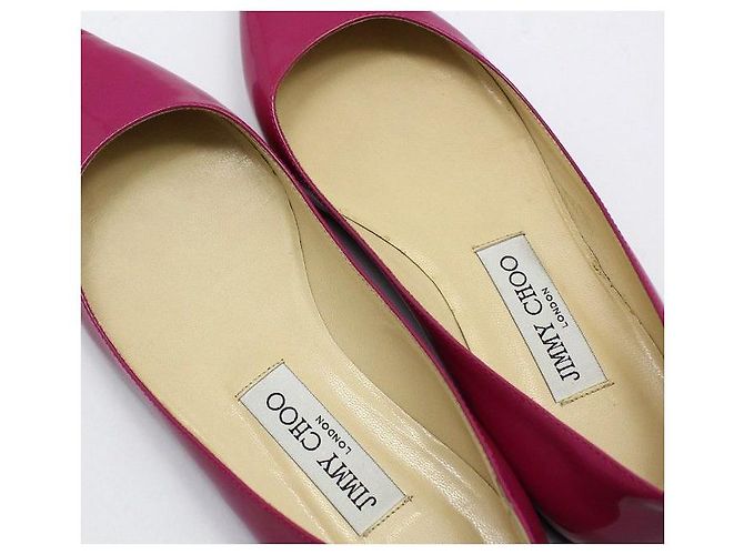 Jimmy Choo Scarpe basse in vernice Porpora - vista 5