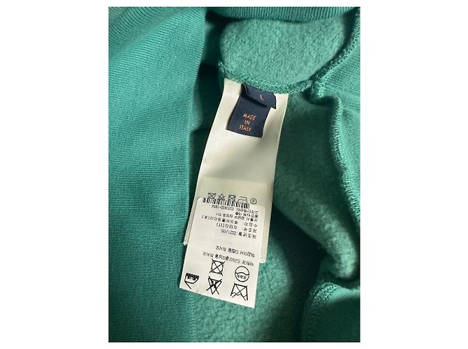 Louis Vuitton Bestickter Signature Hoodie Grün - Ansicht 5