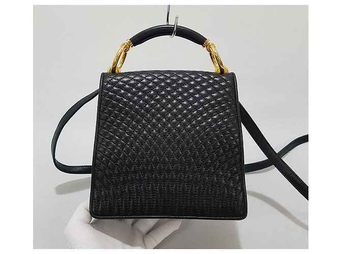 Bally Schwarze Leder-Tote mit Crossbody-Gurt - Ansicht 2