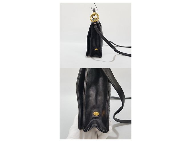 Bally Schwarze Leder-Tote mit Crossbody-Gurt - Ansicht 3