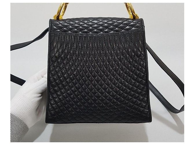 Bally Schwarze Leder-Tote mit Crossbody-Gurt - Ansicht 4