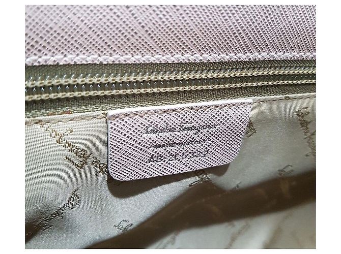 Salvatore Ferragamo Borsa Tote Gancini Logo Bianco - vista 10