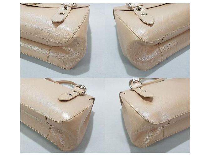 Salvatore Ferragamo Borsa Tote Gancini Logo Bianco - vista 8