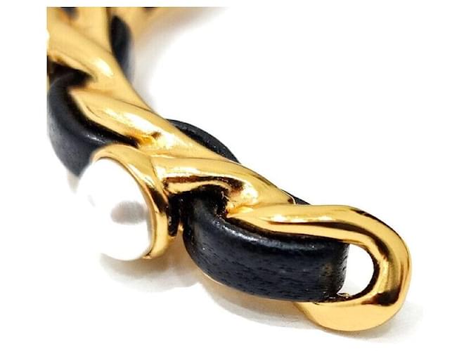 Chanel Bracciale con catena in pelle e perle Multicolore - vista 4