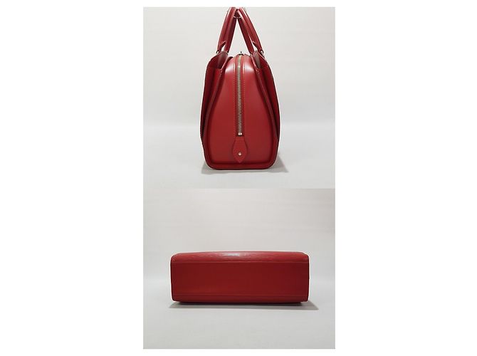 Louis Vuitton Borsa Tote Epi Poincaré PM Rosso - vista 4