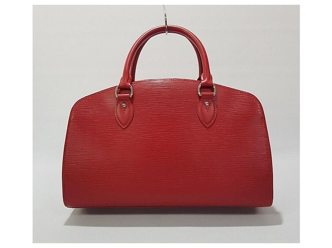 Louis Vuitton Borsa Tote Epi Poincaré PM Rosso - vista 5