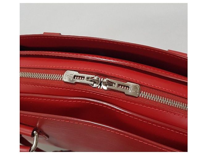 Louis Vuitton Borsa Tote Epi Poincaré PM Rosso - vista 7