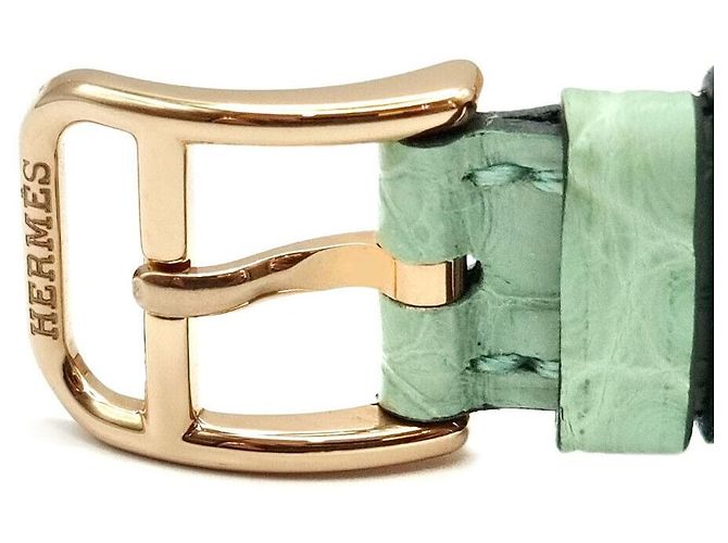 Hermès Reloj Cape Code de Oro y Diamantes Rosa - vista 5