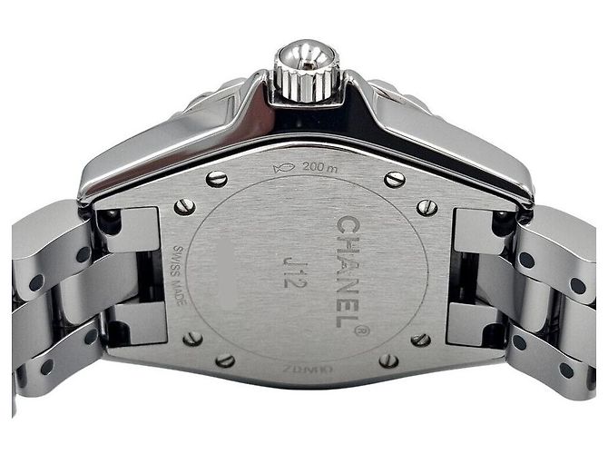 J12 Chanel Keramik-Uhr mit Diamanten Mehrfarben - Ansicht 5
