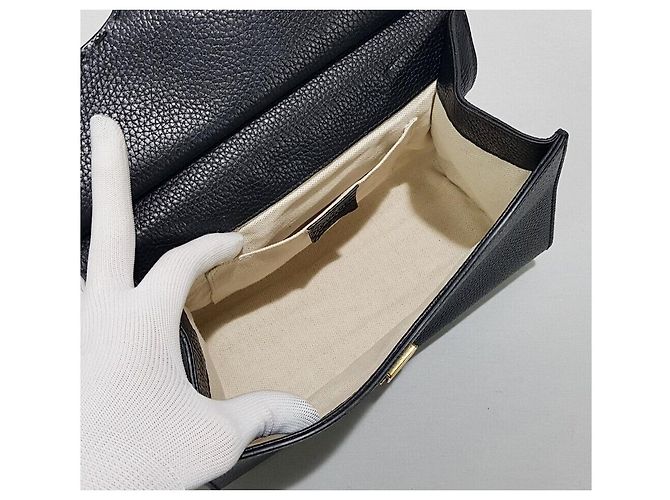 Borsa a mano e a tracolla mini Gucci GG Marmont Argento - vista 8