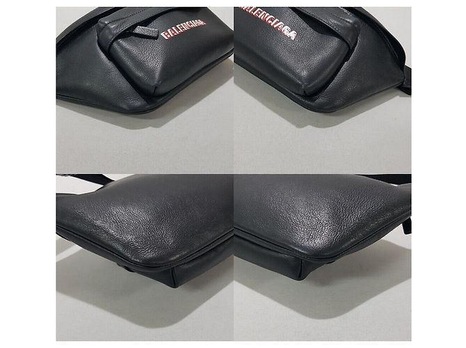 Everyday Balenciaga Leder-Gürteltasche mit Logo - Ansicht 8