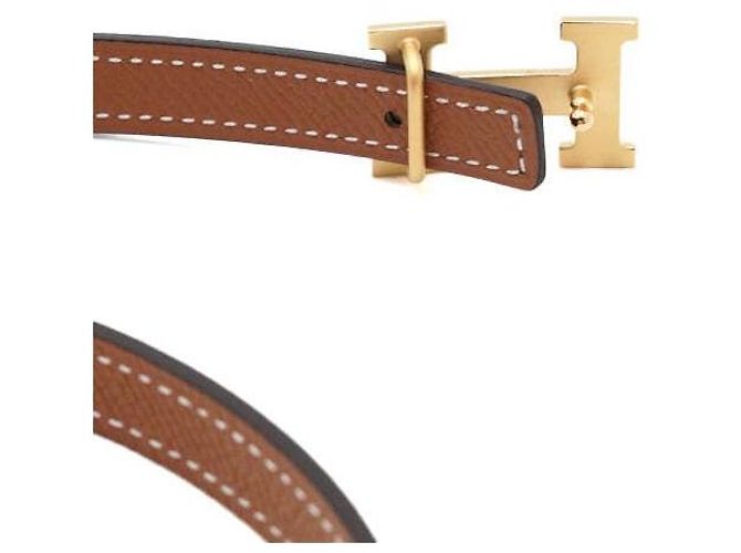 Hermès Cintura reversibile da donna con mini logo dorato Multicolore - vista 4