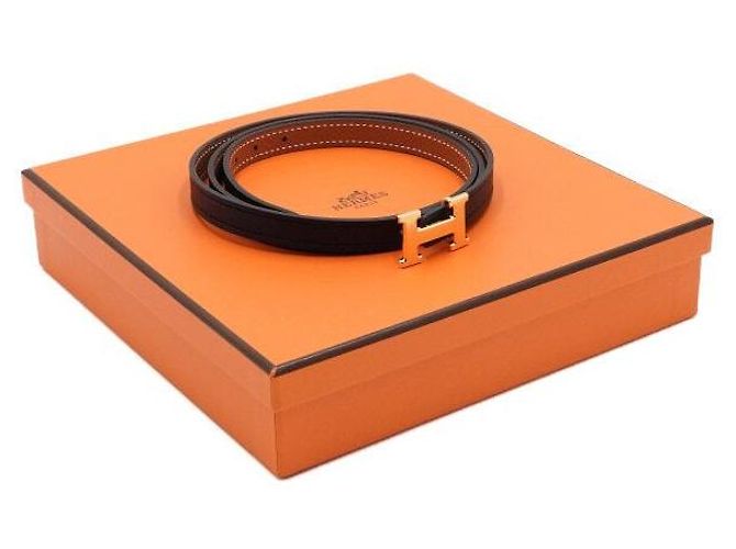 Hermès Cintura reversibile da donna con mini logo dorato Multicolore - vista 7