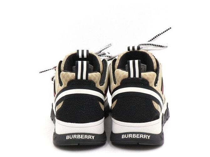Burberry Sneakers Junior in Nubuck e Mesh - vista 6