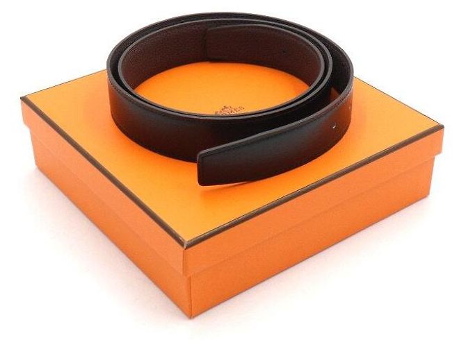 Hermès Reversible Leather Belt Extra Strap Size Brown - view 5